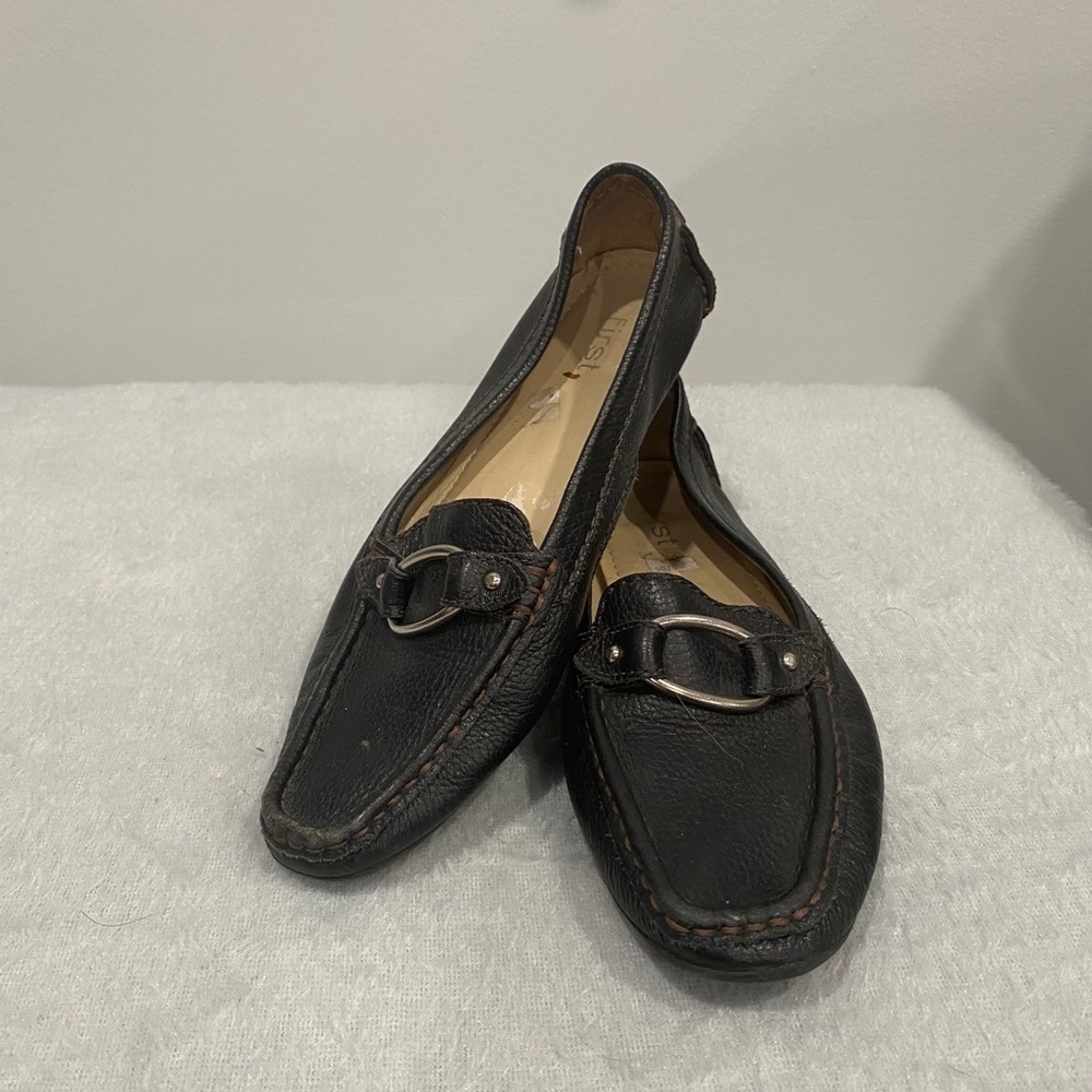 FIRST Loafer Comfort shoe Women’s 37 Black leather
